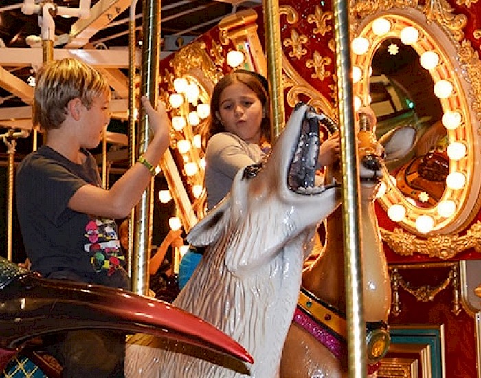 Ride the endangered species carousel at the Living Desert Zoo and Gardens. Click for more details.